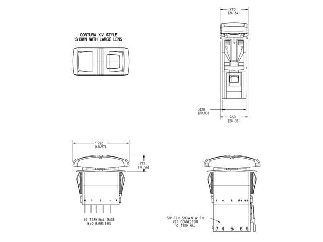 Two-Switch Console Panel — image 1 of 2