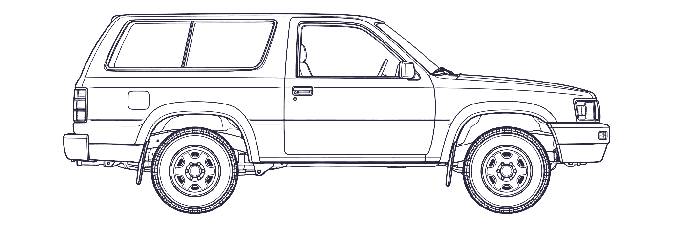 Toyota 4Runner side profile