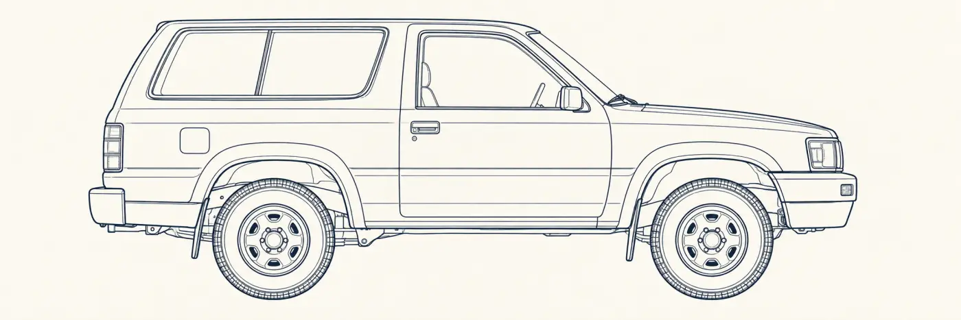 Toyota 4Runner side profile