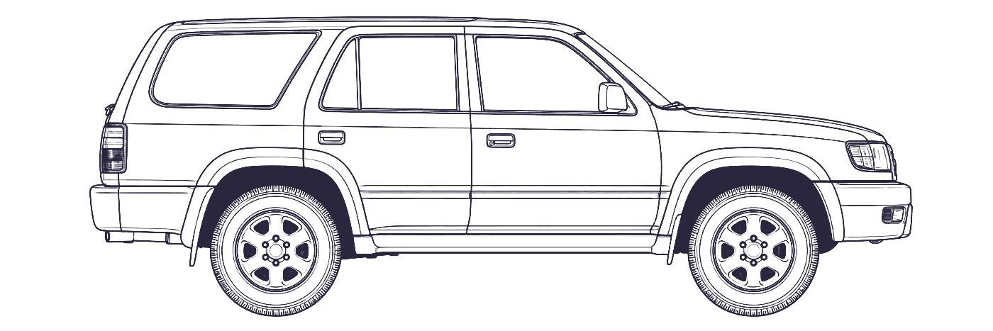 Toyota 4Runner 3rd Gen side profile
