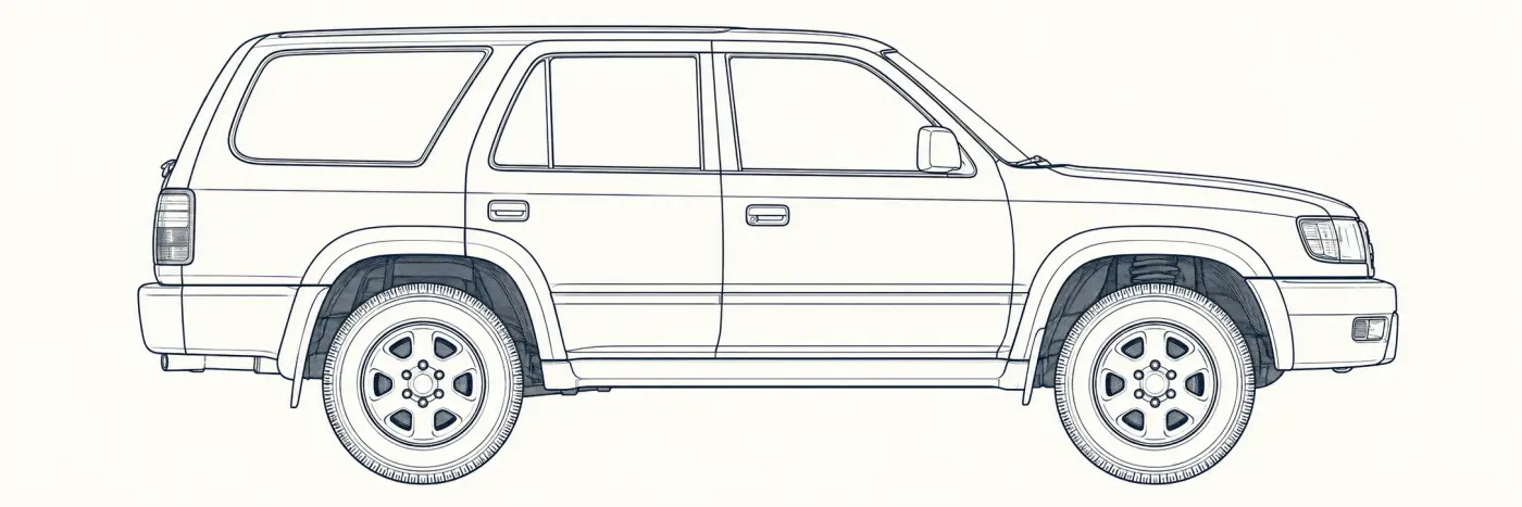 Toyota 4Runner 3rd Gen side profile