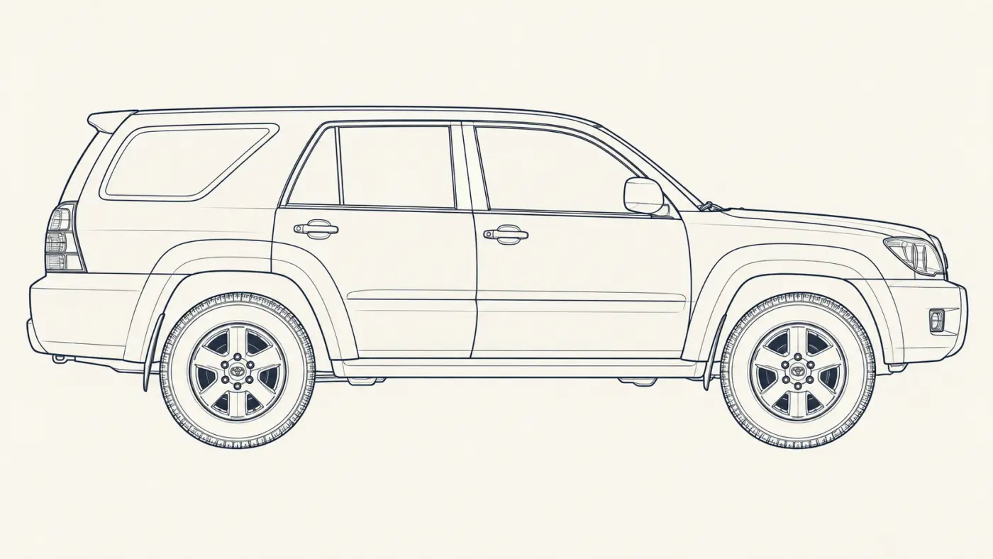 Toyota 4Runner 4th Gen side profile