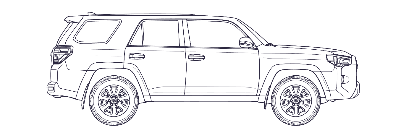 Toyota 4Runner 5th Gen side profile