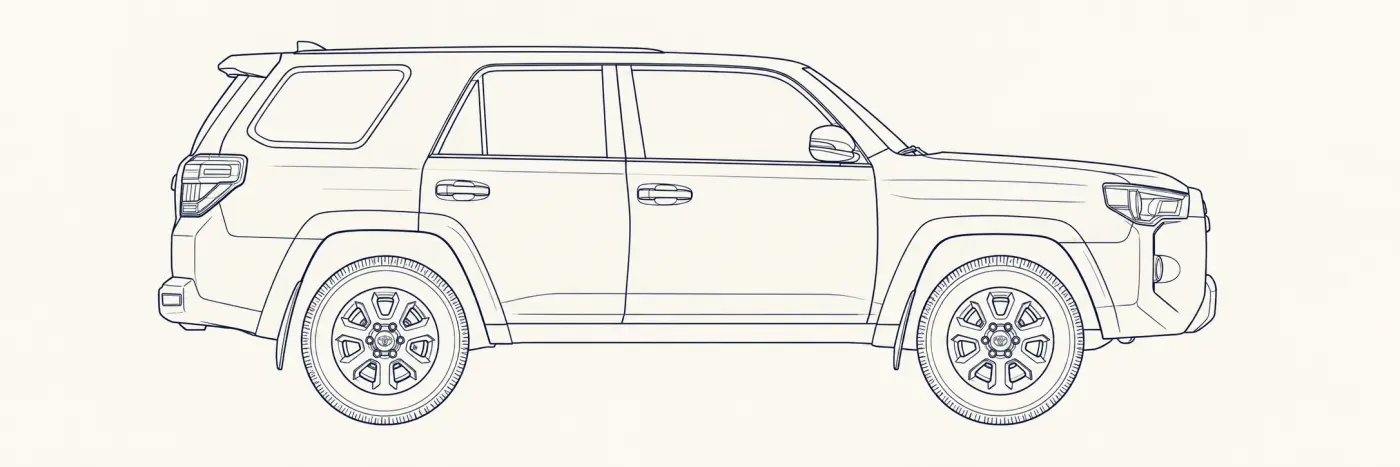 Toyota 4Runner 5th Gen side profile