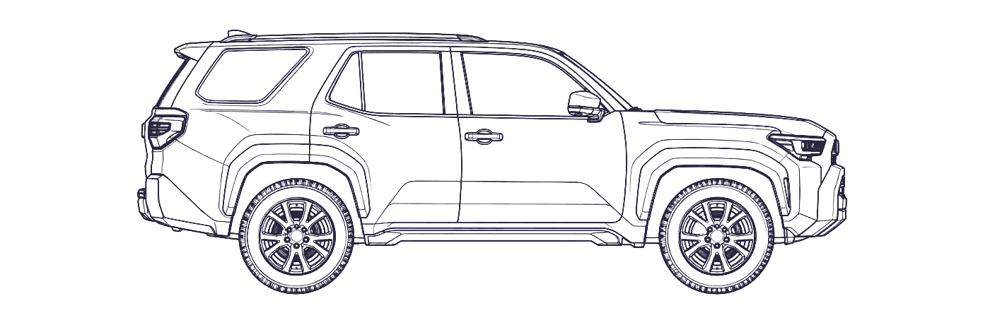 Toyota 4Runner 6th Gen side profile