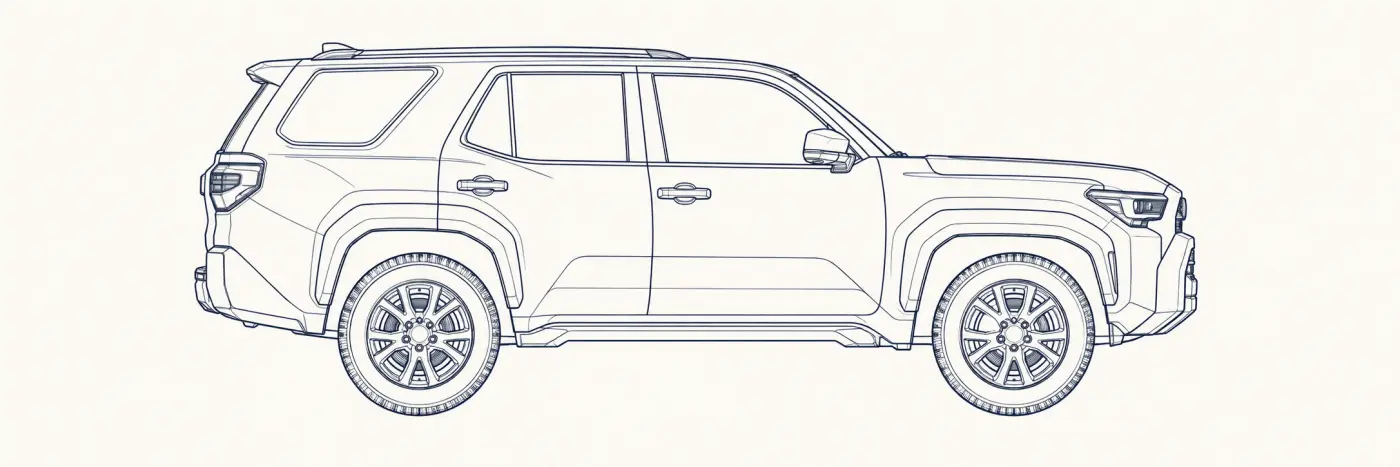 Toyota 4Runner 6th Gen side profile