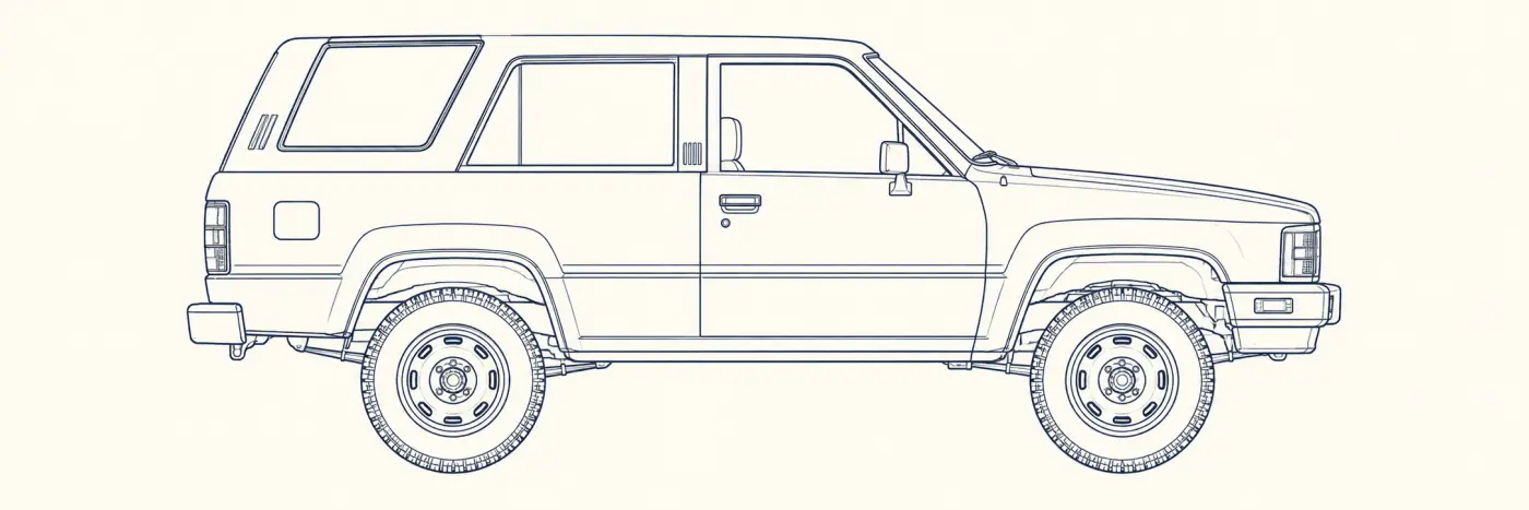 Toyota 4Runner 1st Gen side profile