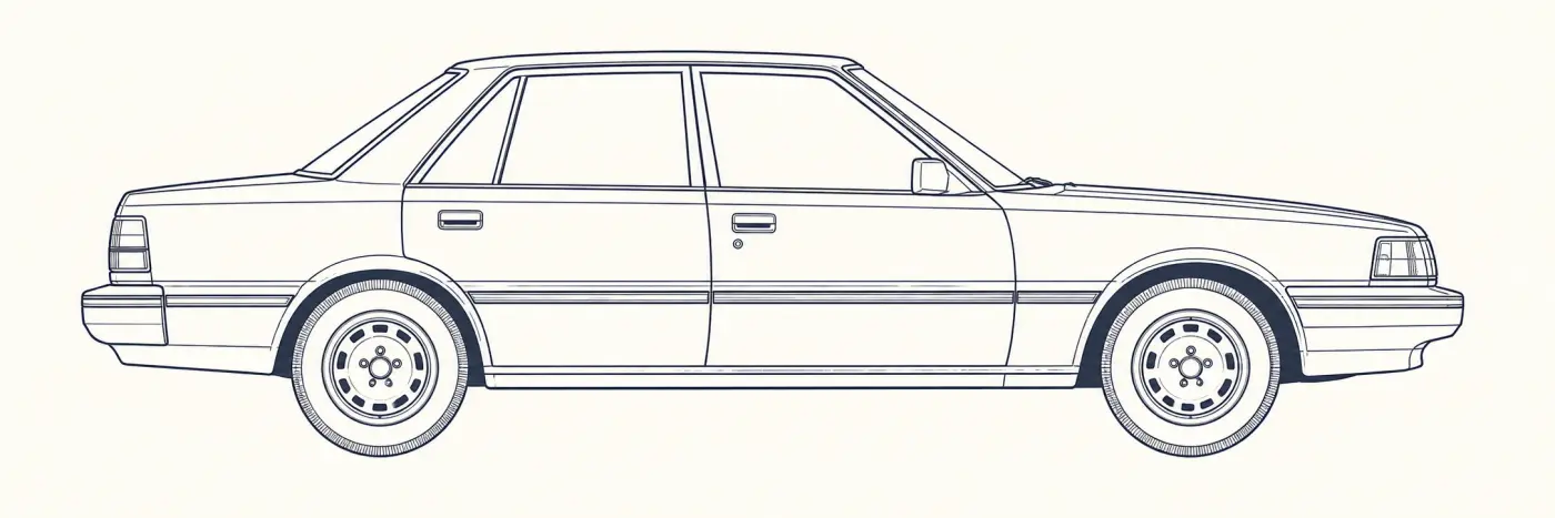 Toyota Camry 1st Gen side profile