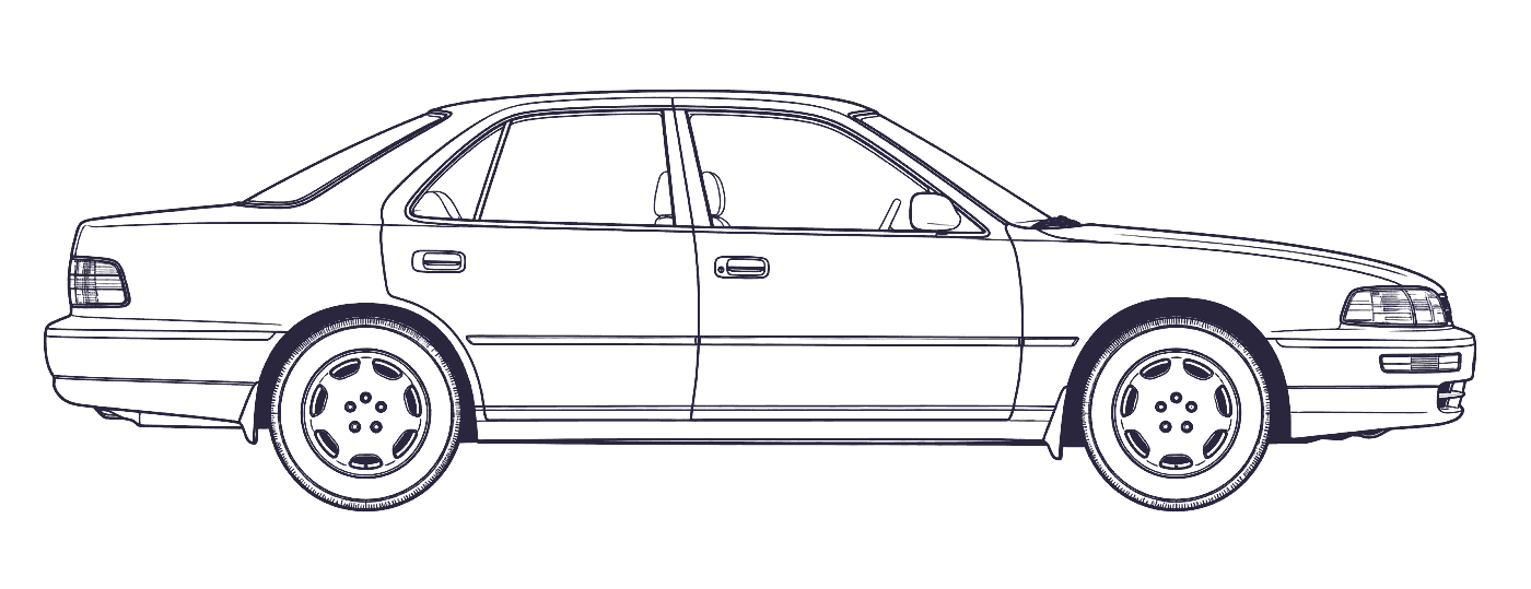 Toyota Camry 3rd Gen side profile
