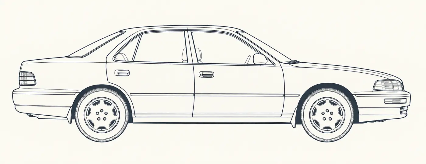 Toyota Camry 3rd Gen side profile