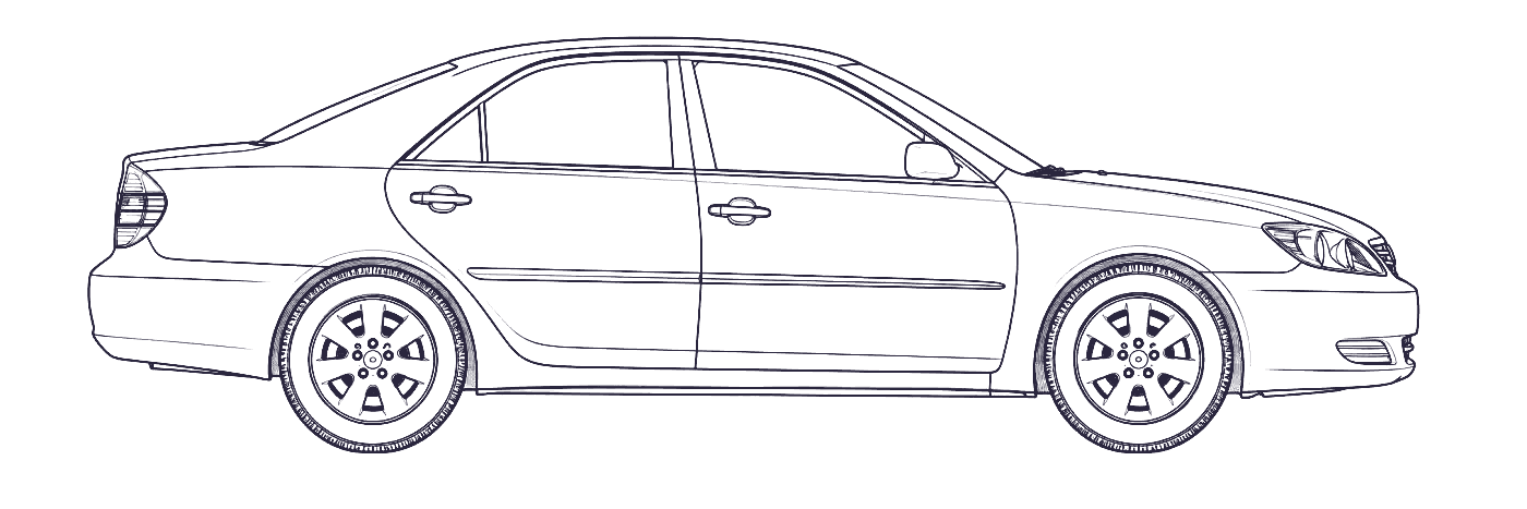 Toyota Camry 5th Gen side profile