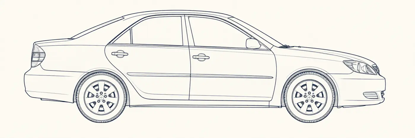 Toyota Camry 5th Gen side profile