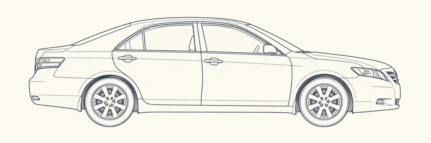 Toyota Camry 6th Gen side profile