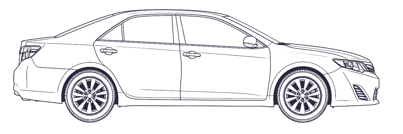 Toyota Camry 7th Gen side profile