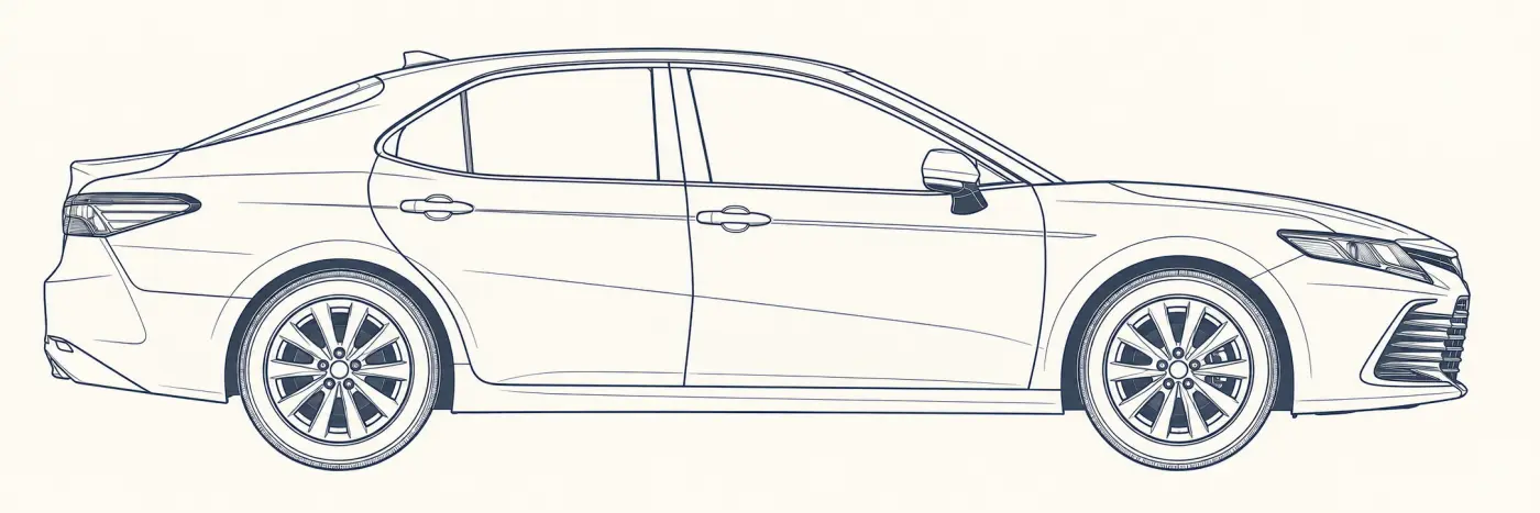 Toyota Camry 8th Gen side profile