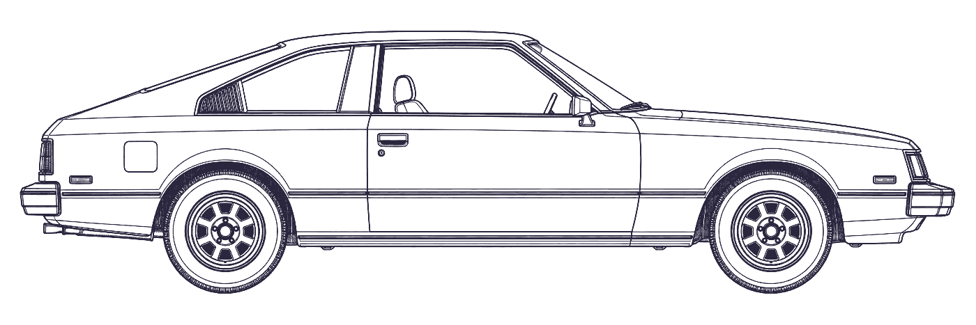 Toyota Celica 2nd Gen side profile
