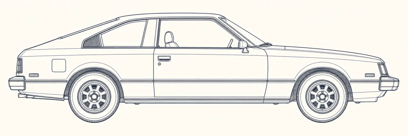 Toyota Celica 2nd Gen side profile