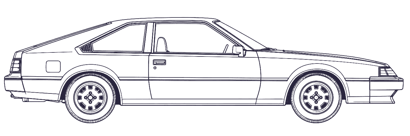 Toyota Celica 3rd Gen side profile