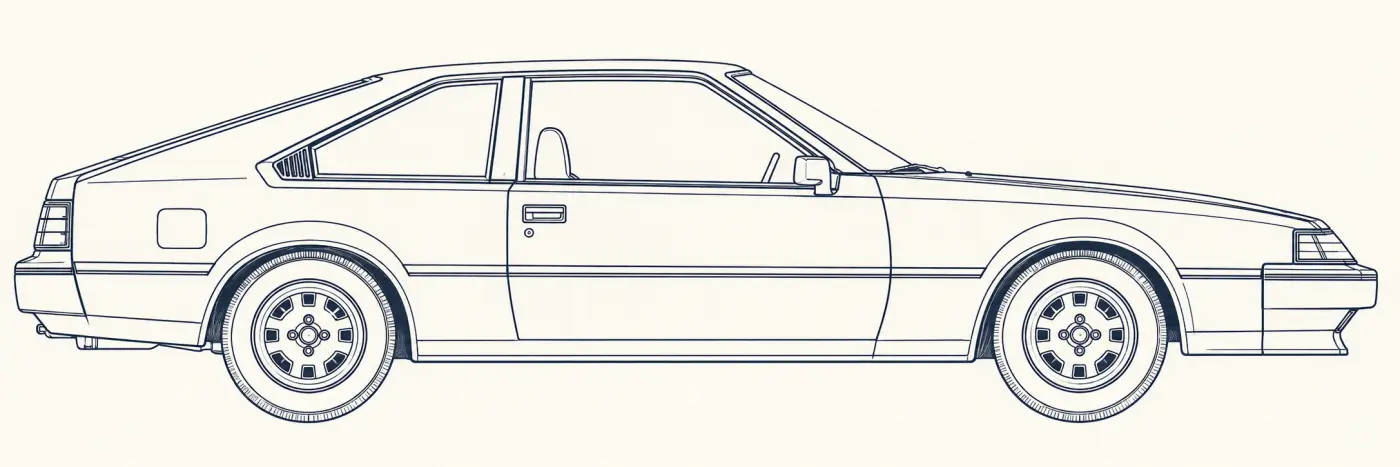 Toyota Celica 3rd Gen side profile