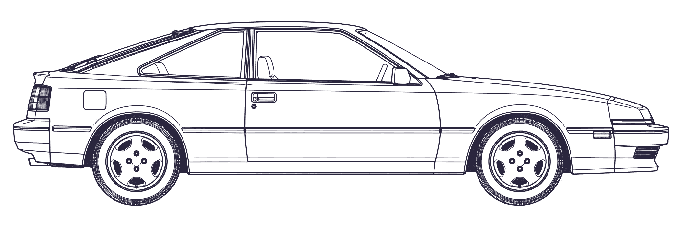 Toyota Celica 4th Gen side profile