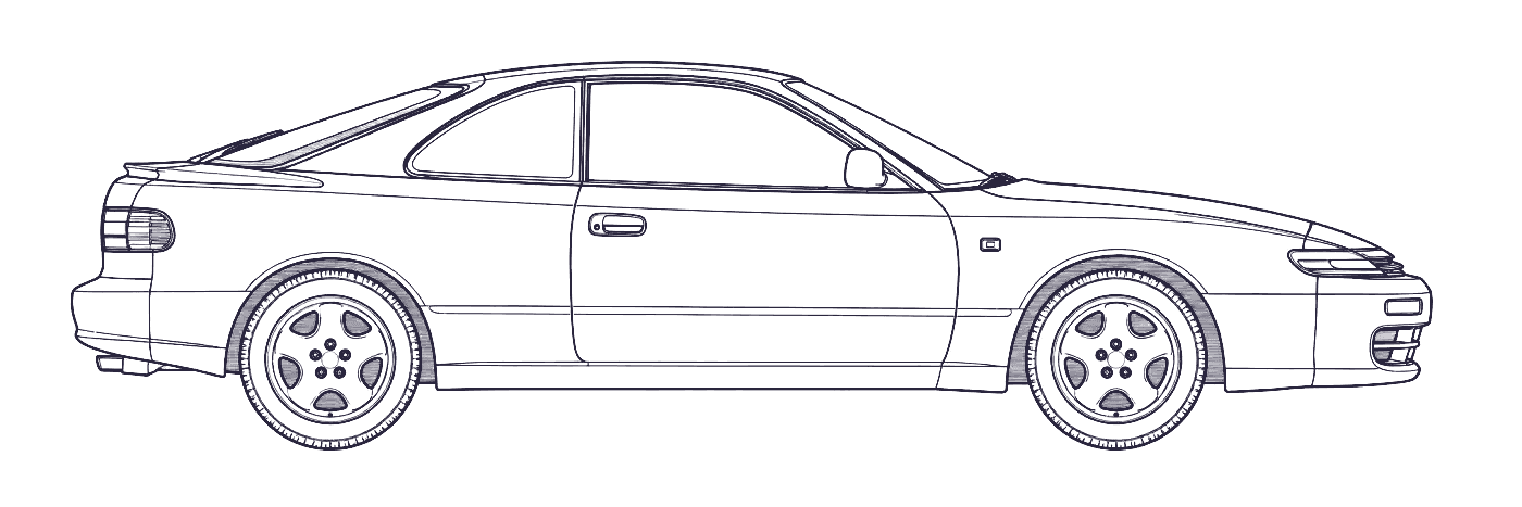 Toyota Celica side profile