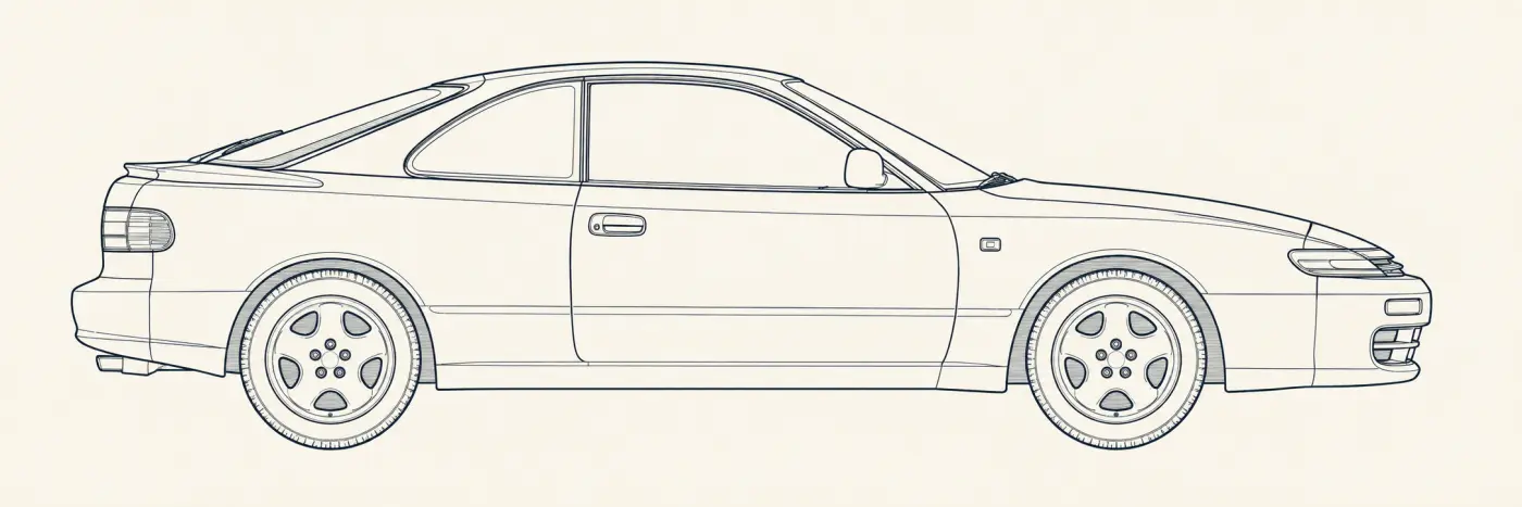 Toyota Celica side profile
