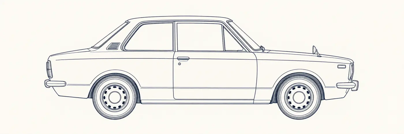 Toyota Corolla 1st Gen side profile