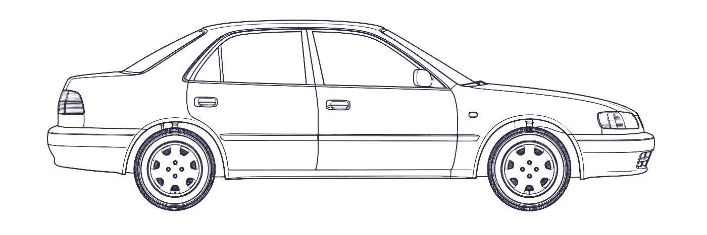Toyota Corolla 8th Gen side profile