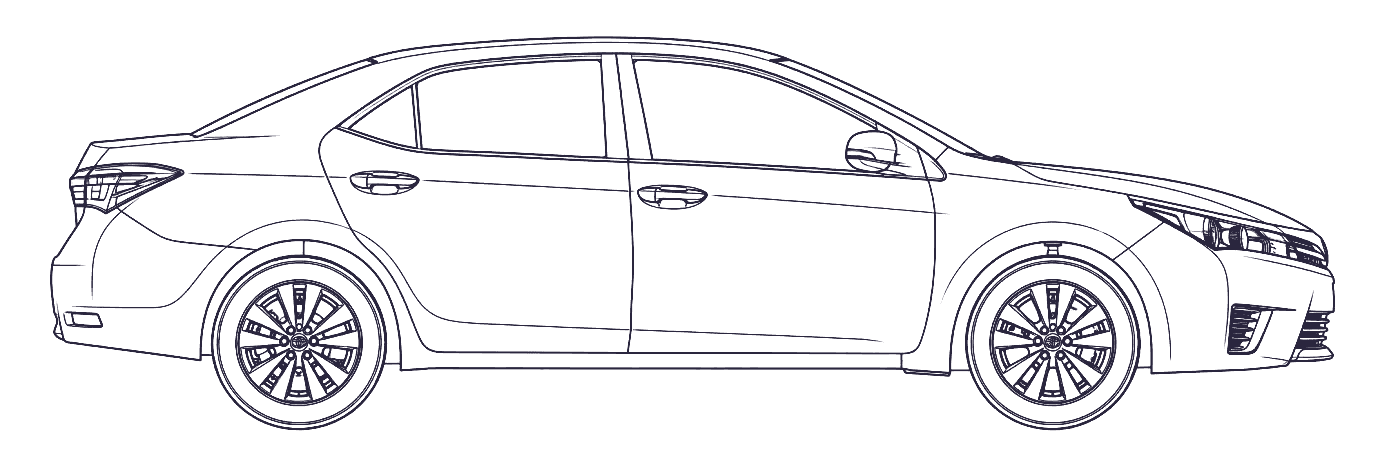 Toyota Corolla 11th Gen side profile