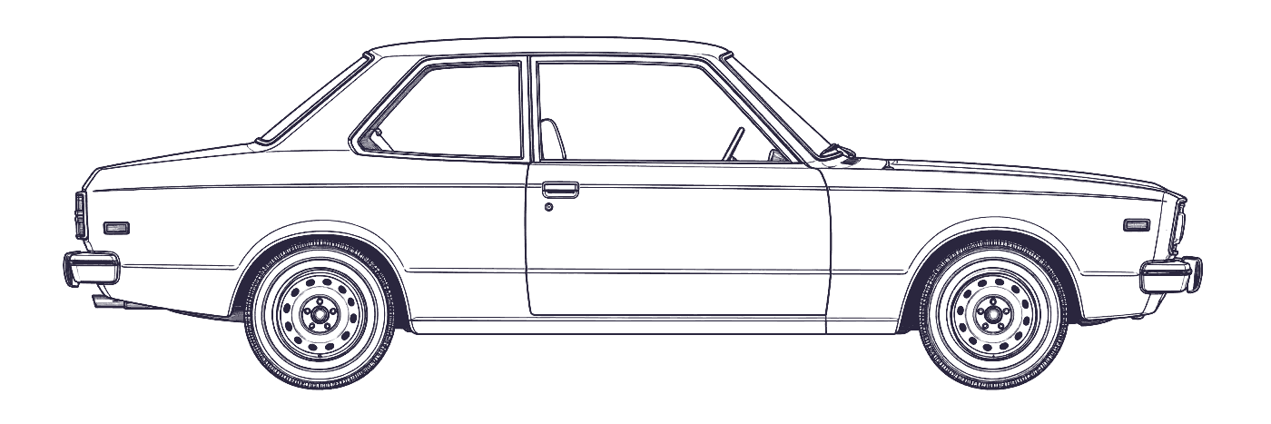 Toyota Corolla 2nd Gen side profile