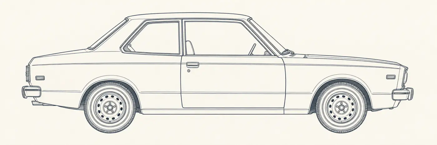 Toyota Corolla 2nd Gen side profile