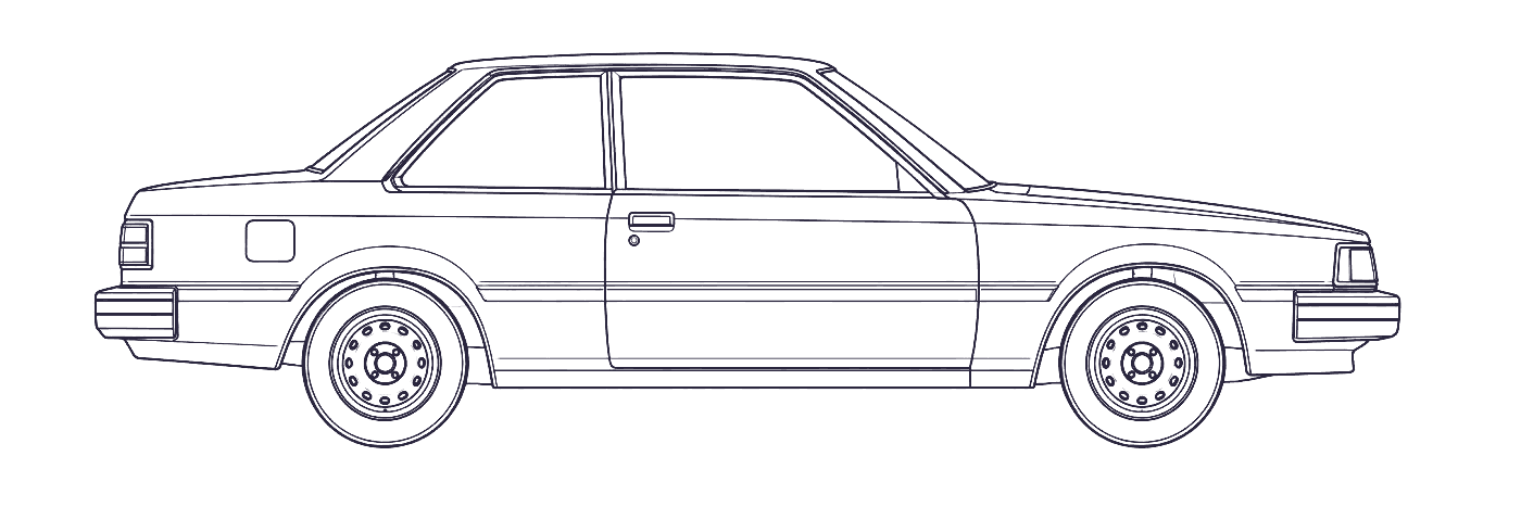 Toyota Corolla 4th Gen side profile