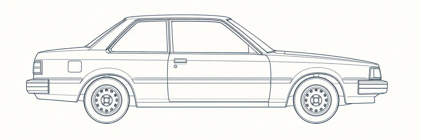 Toyota Corolla 4th Gen side profile