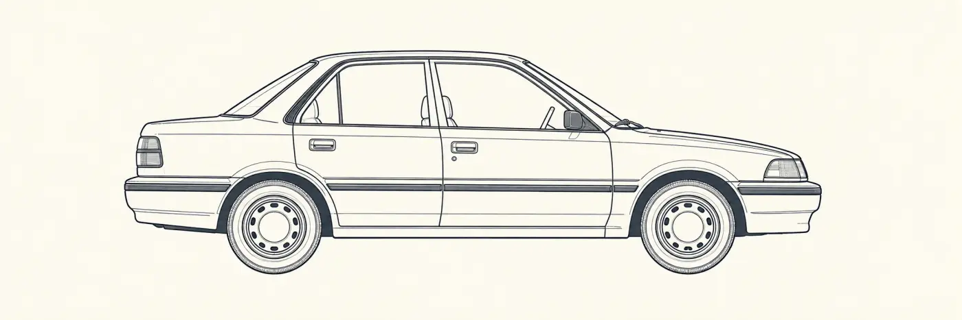 Toyota Corolla 6th Gen side profile