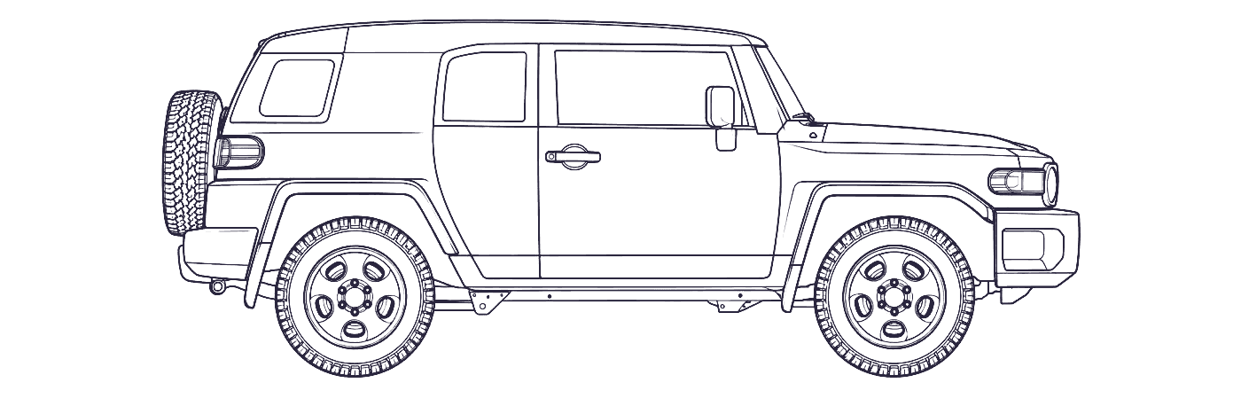 Toyota FJ Cruiser side profile