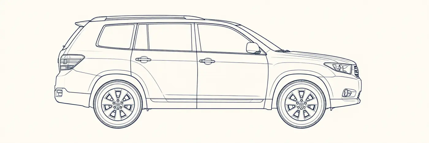 Toyota Highlander / Kluger side profile