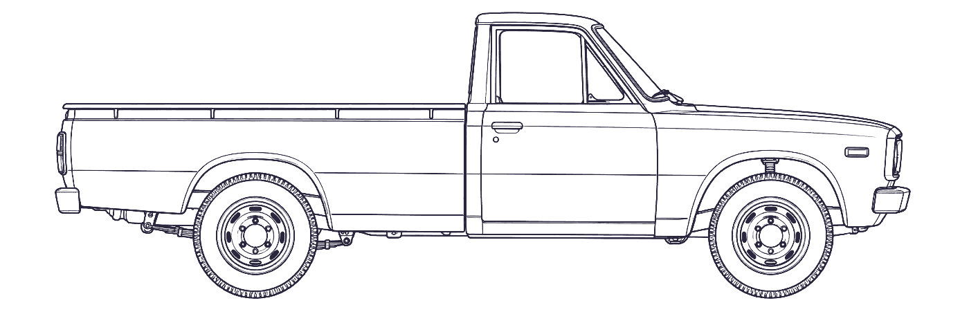 Toyota Hilux 1st Gen side profile