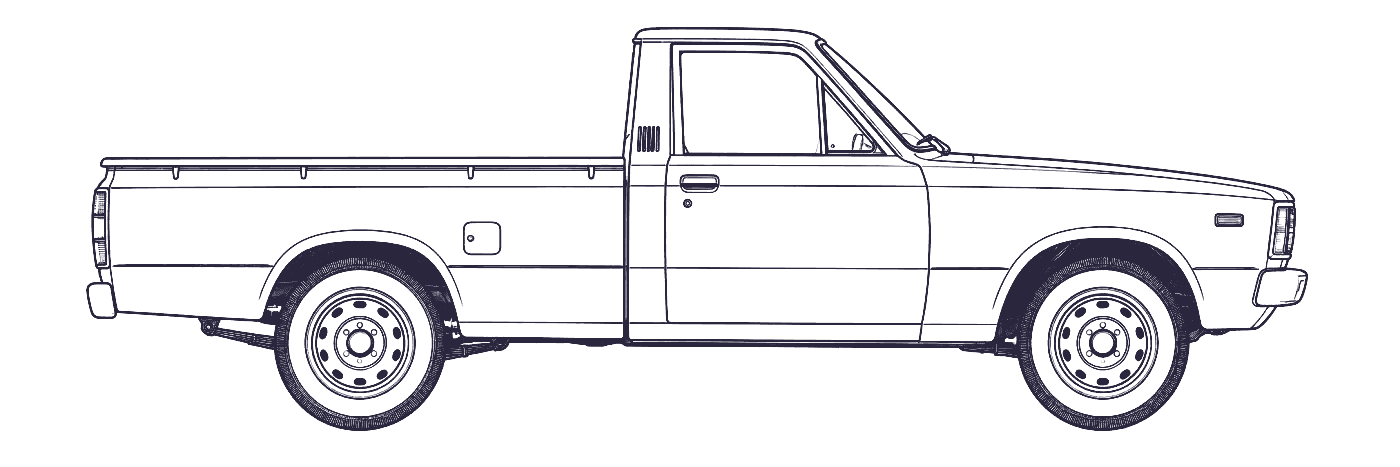 Toyota Hilux 2nd Gen side profile