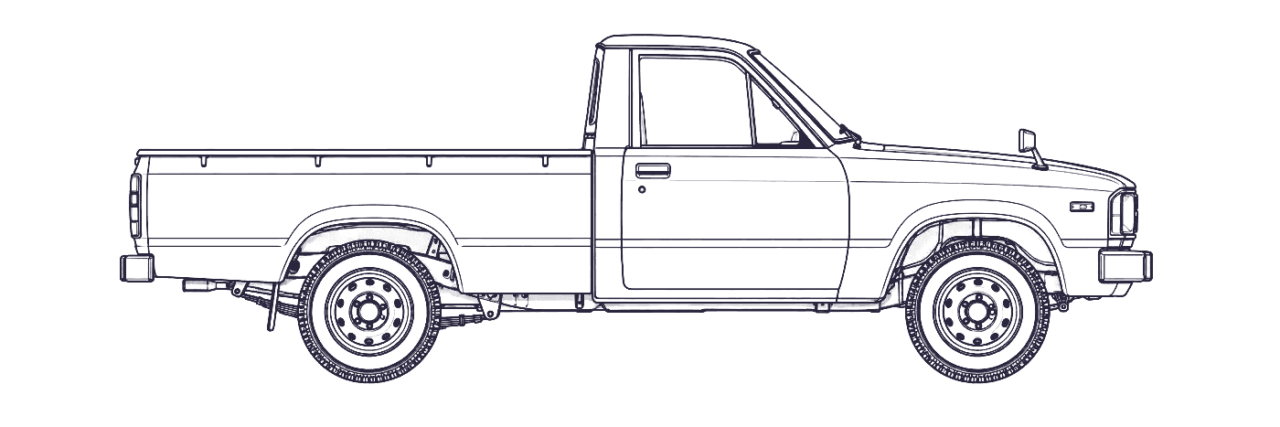 Toyota Hilux 3rd Gen side profile