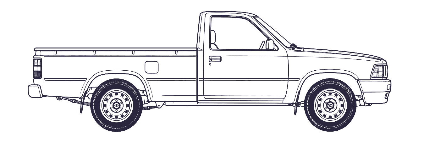 Toyota Hilux side profile