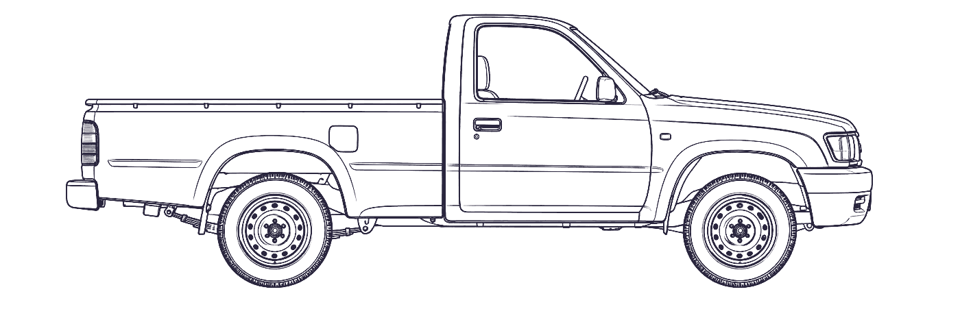 Toyota Hilux 6th Gen side profile