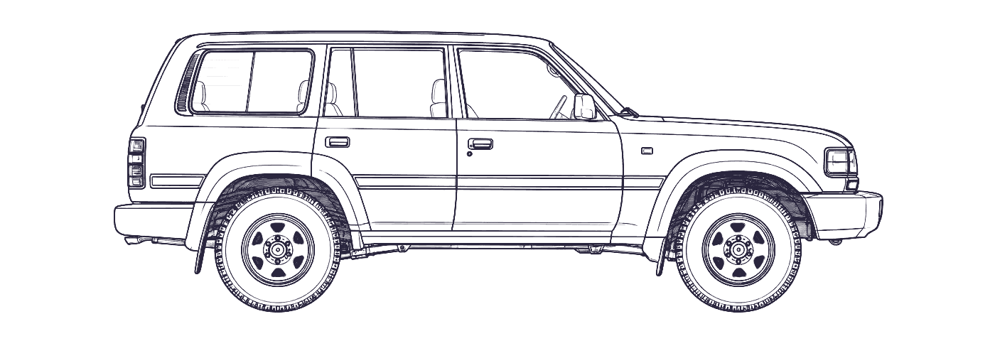 Toyota Land Cruiser side profile