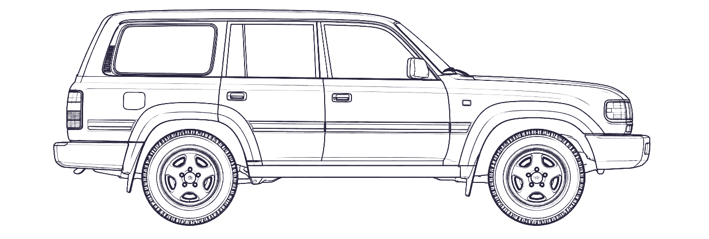 Toyota Lexus LX 450 side profile