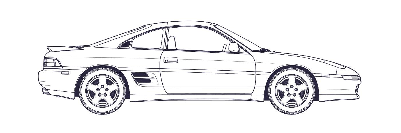 Toyota MR2 side profile