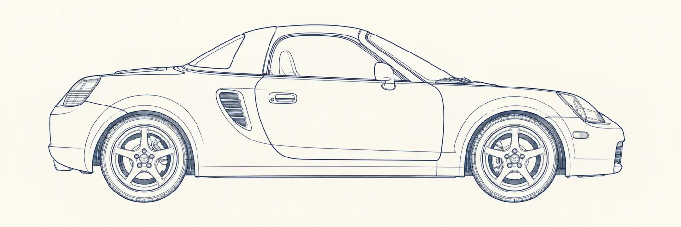 Toyota MR2 3rd Gen side profile
