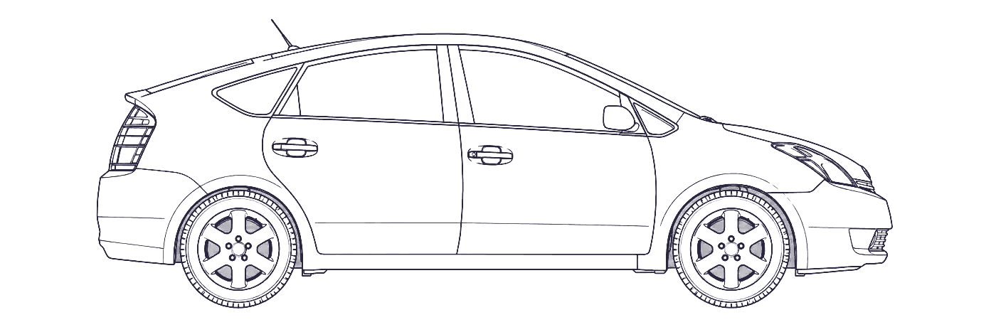 Toyota Prius side profile