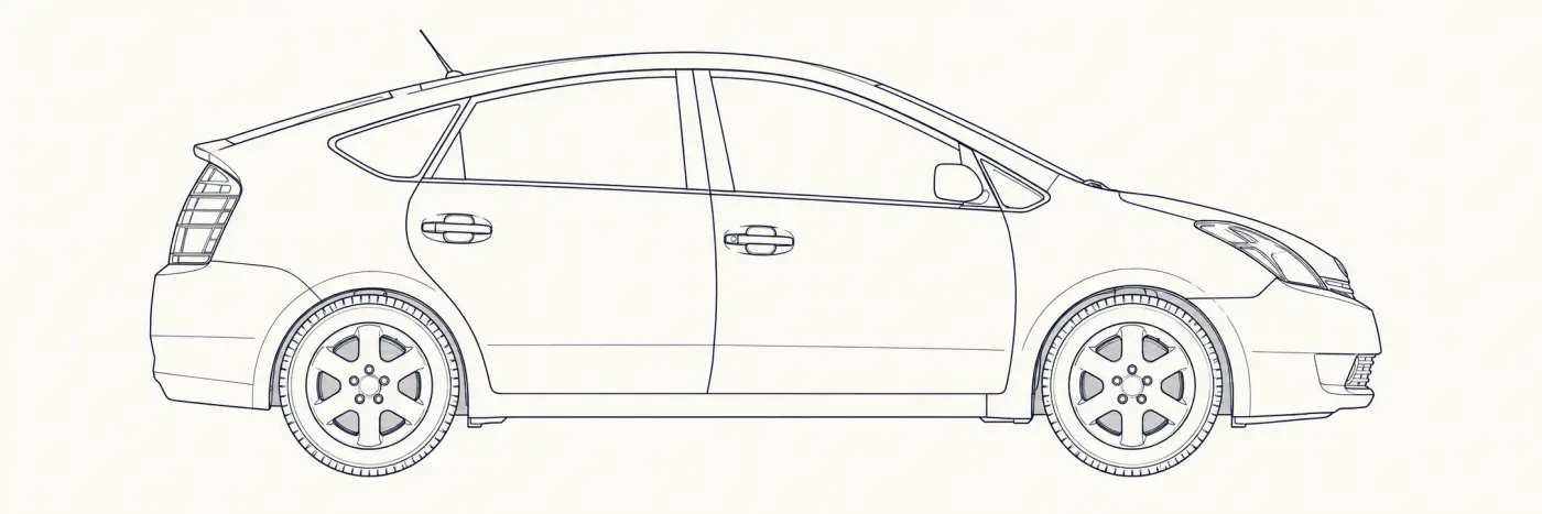 Toyota Prius side profile