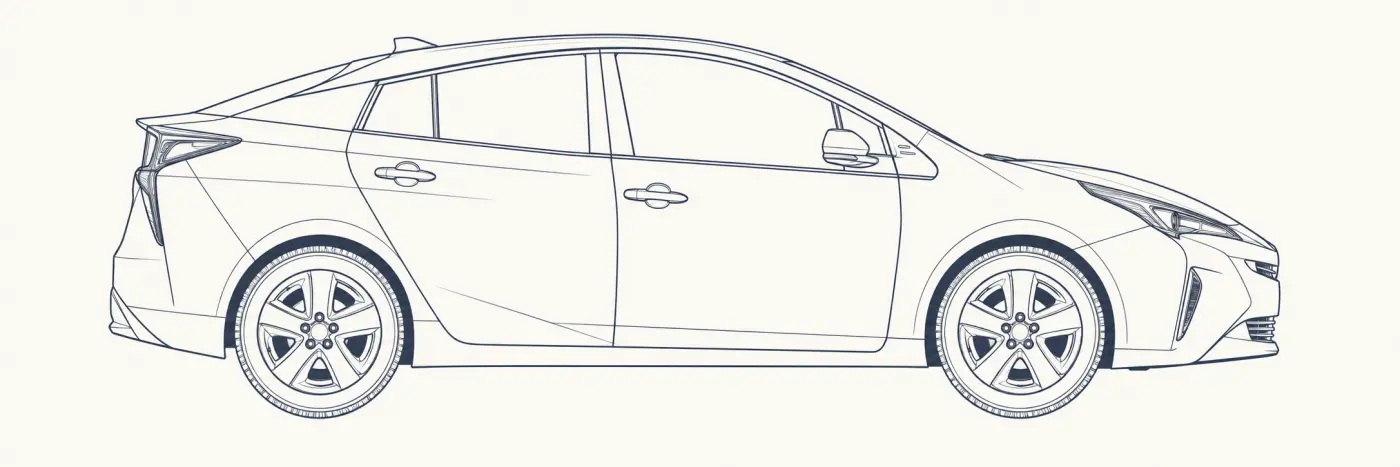 Toyota Prius 4th Gen side profile
