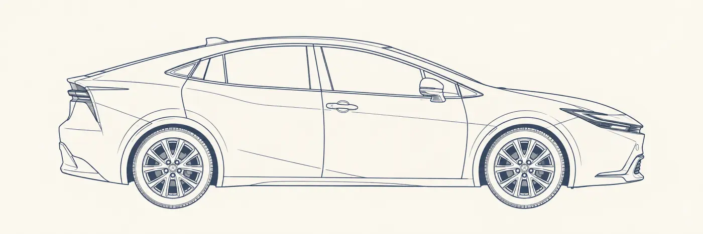 Toyota Prius 5th Gen side profile