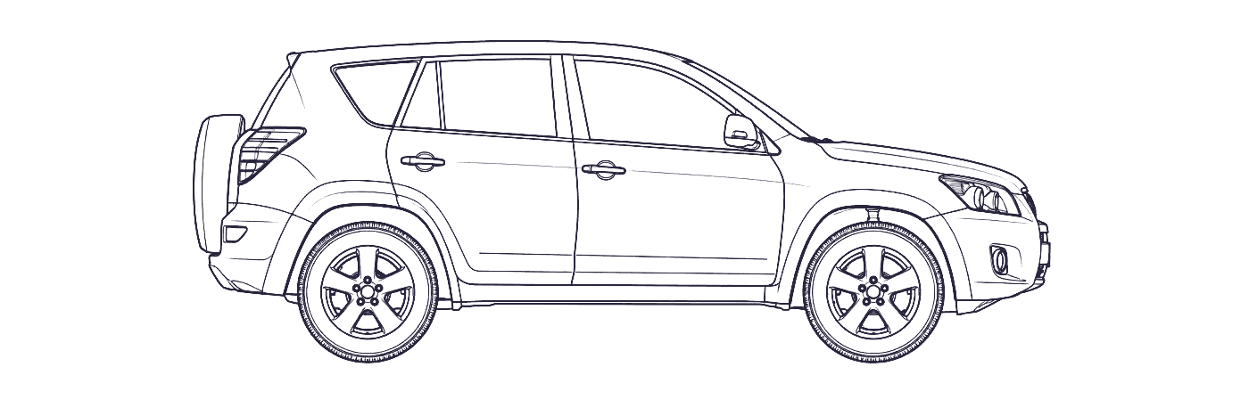 Toyota RAV4 3rd Gen side profile